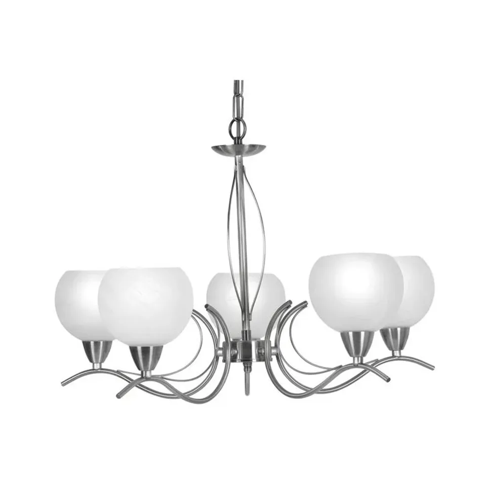 BOXED TINA 5-LIGHT SHADED CHANDELIER (1 BOX)