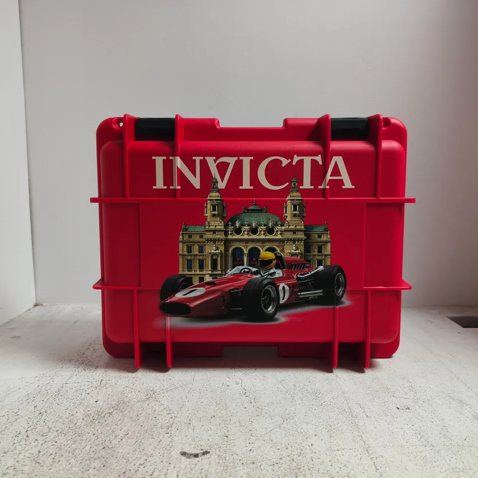 INVICTA 8-WATCH STORAGE CASE IN RED