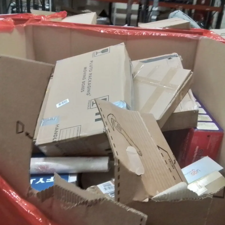 PALLET OF ASSORTED HOUSEHOLD GOODS AND PRODUCTS TO INCLUDE;WOK PAN,RETRACTABLE SAFETY GATE,TOOL BOX