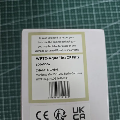 WATER FILTRATION CARTRIDGE – WHITE CYLINDRICAL FILTER ELEMENT (3CF)