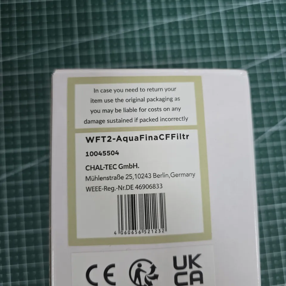 WATER FILTRATION CARTRIDGE – WHITE CYLINDRICAL FILTER ELEMENT (3CF)