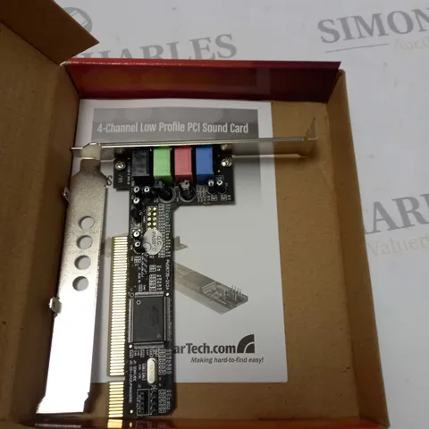 4 CHANNEL LOW PROFILE PCI SOUND ADAPTER CARD