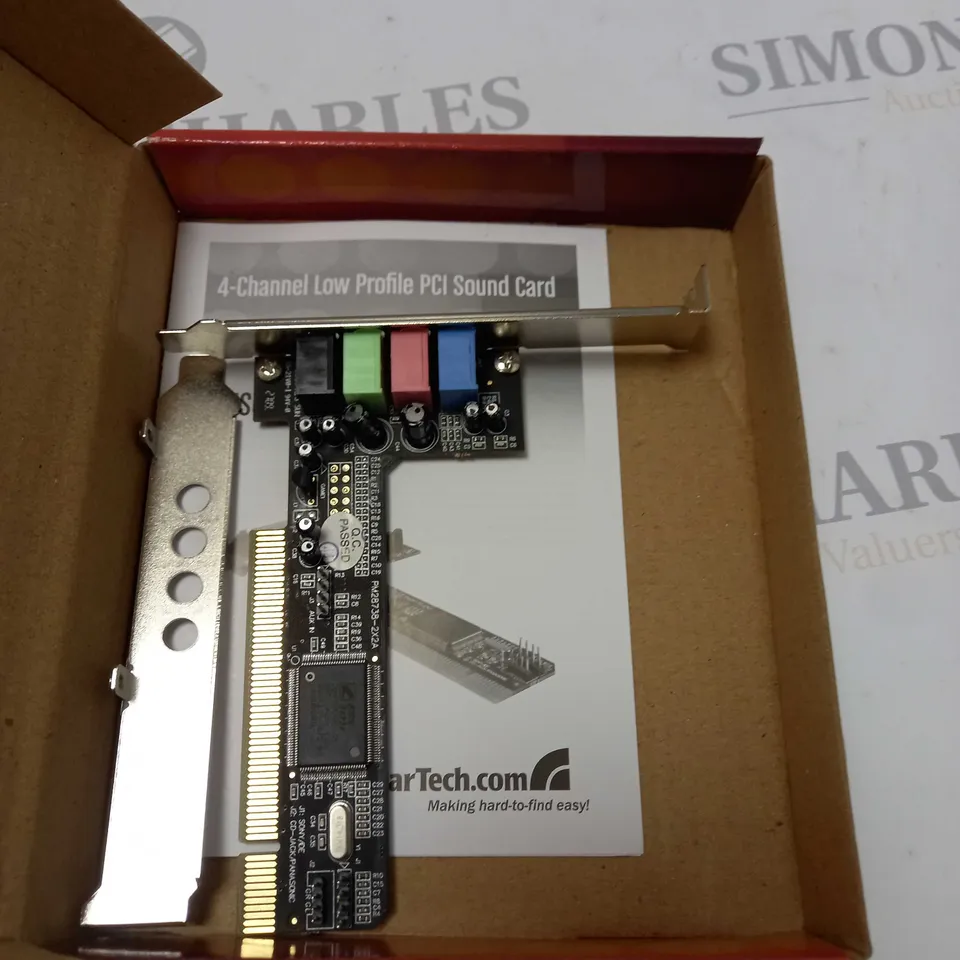 4 CHANNEL LOW PROFILE PCI SOUND ADAPTER CARD