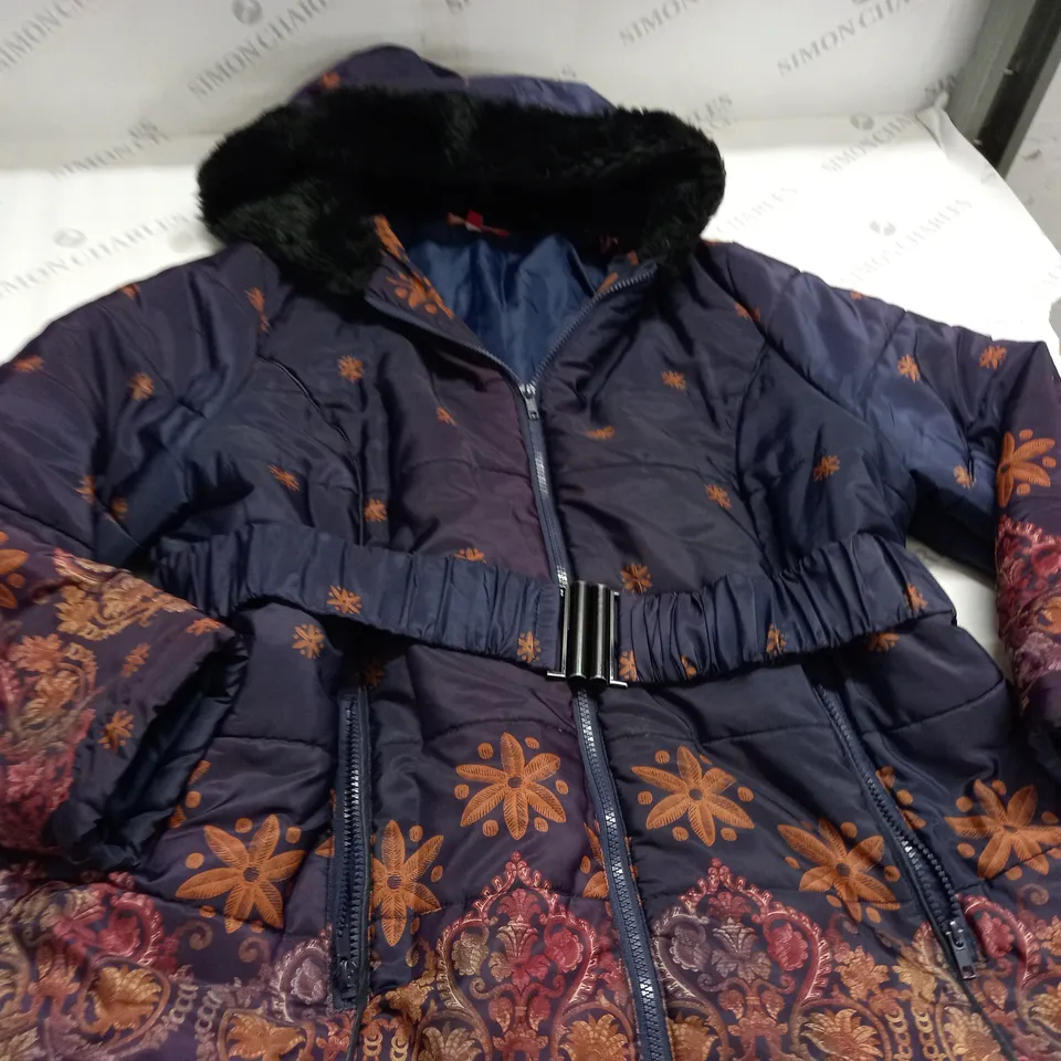 JOE BROWN PURPLE PADDED COAT - UK 20