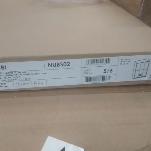 BOXED NUBI WARDROBE 3 DOOR 2 DRAW