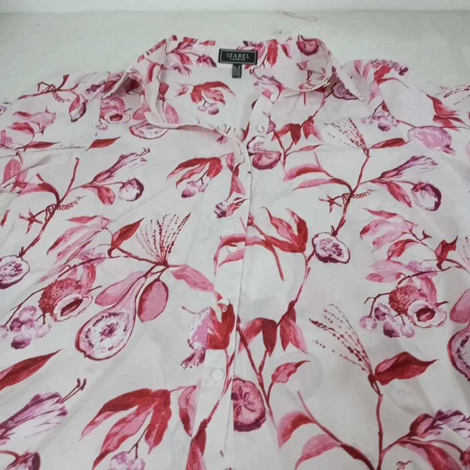 IZABEL LONDON FLORAL SHIRT – UK 10
