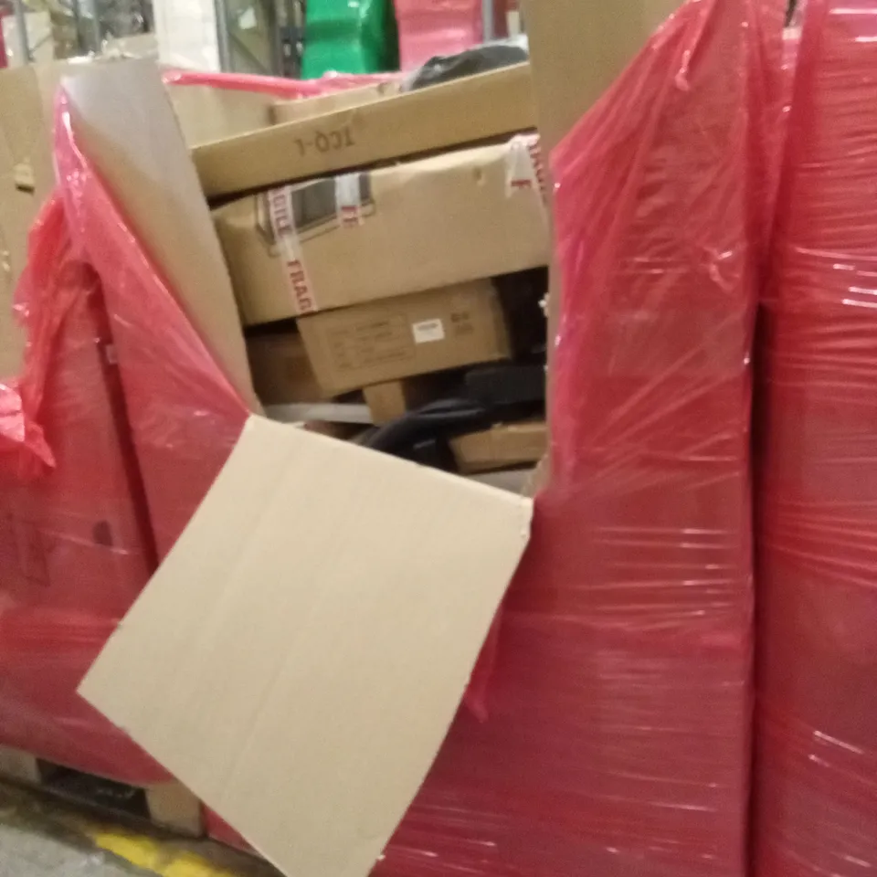 PALLET OF ASSORTED HOUSEHOLD GOODS AND PRODUCTS TO INCLUDE; BOXED FURNITURE ETC 