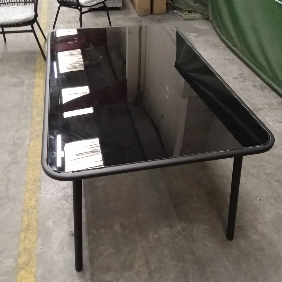 ARIZONA 5-PIECE RECTANGULAR OUTDOOR DINING SET - BLACK RRP £595