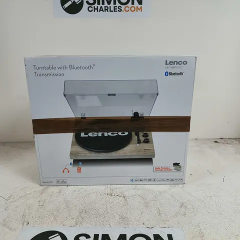 BOXED LENCO TRANSMISSION TURNTABLE WITH BLUETOOTH