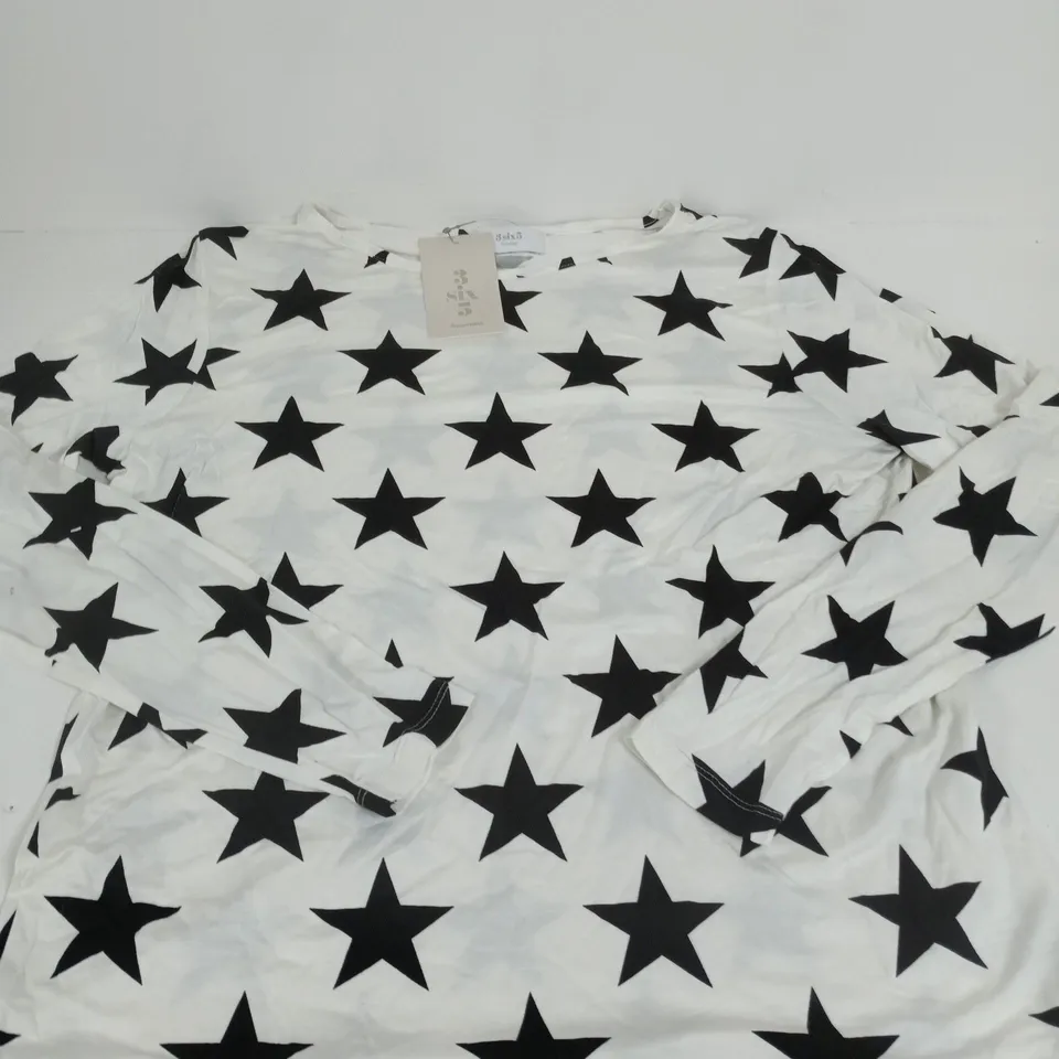 FREEMAN'S STAR PRINT CREW NECK PAJAMAS - UK SIZE 12
