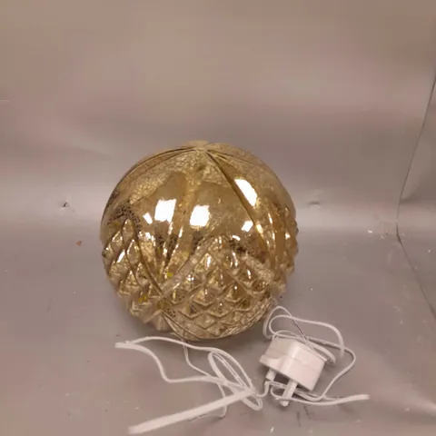 ALISON CORK ROTATING LIGHT MERCURY CUT GLASS DECORATION