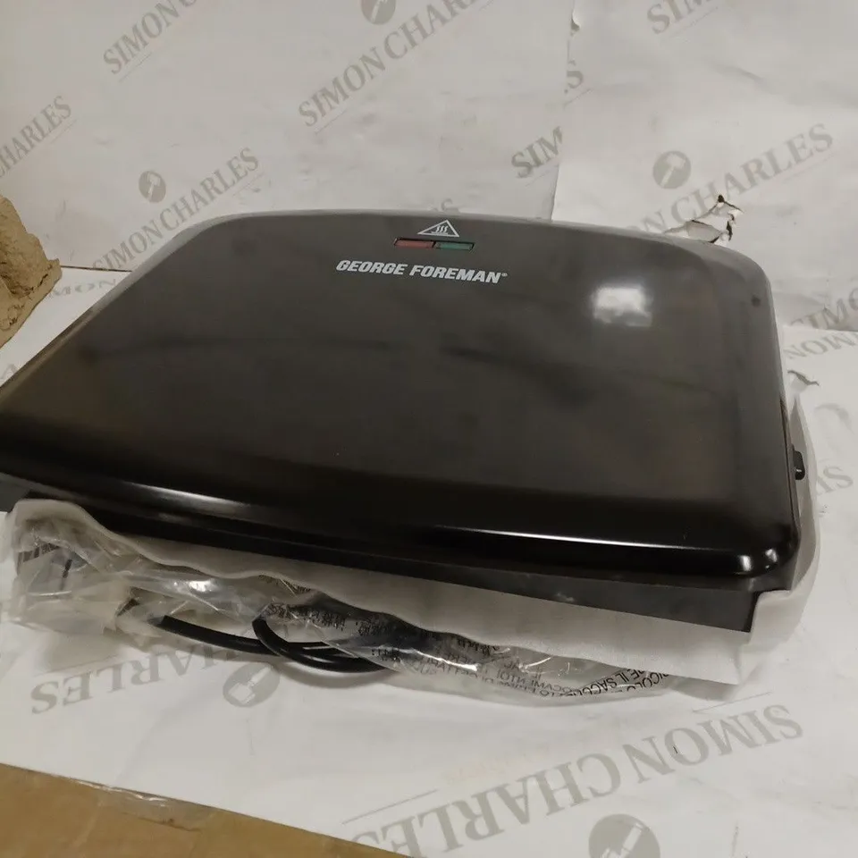 GEORGE FOREMAN MEDIUM REMOVABLE PLATES GRILL, BLACK [24330]