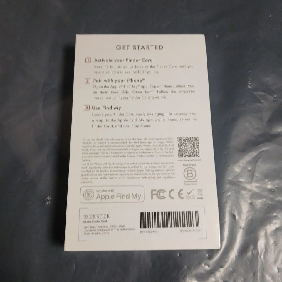 SEALED EKSTER FINDER CARD 