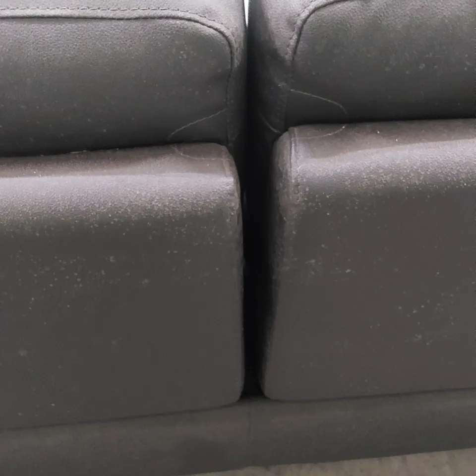 DESIGNER 3 SEATER LEATHER UPHOLSTERED ELECTRIC RECLINER SOFA 