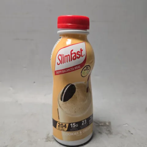 TOTE OF APPROXIMATELY 16 SLIMFAST COOKIES & CREAM 