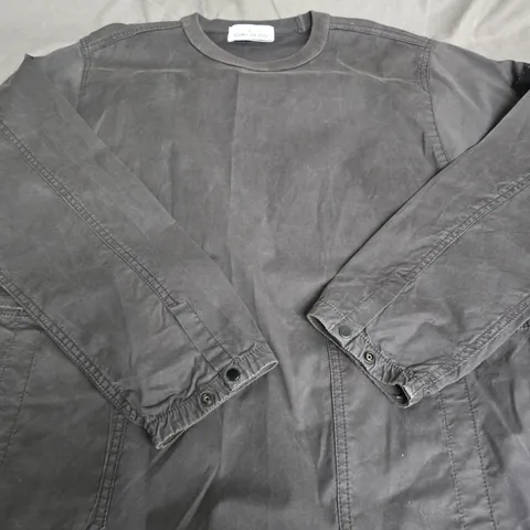 STONE ISLAND GREY LONG-SLEEVE TOP - SIZE UNSPECIFIED