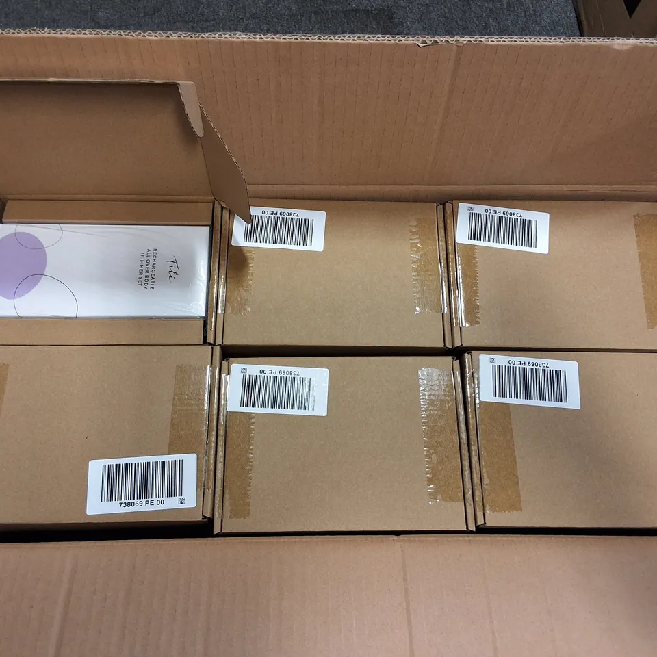 LOT OF 30 BRAND NEW TILI RECHARGABLE ALL OVER BODY TRIMMERS SETS