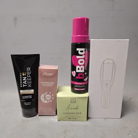 APPROXIMATELY 12 ASSORTED HEALTH & BEAUTY ITEMS TO INCLUDE - HAIR BRUSH, BBOLD DREAM MOUSSE , LUNOON HYDROLYZED COLLAGEN ETC