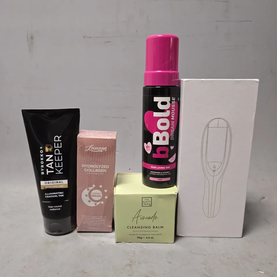APPROXIMATELY 12 ASSORTED HEALTH & BEAUTY ITEMS TO INCLUDE - HAIR BRUSH, BBOLD DREAM MOUSSE , LUNOON HYDROLYZED COLLAGEN ETC