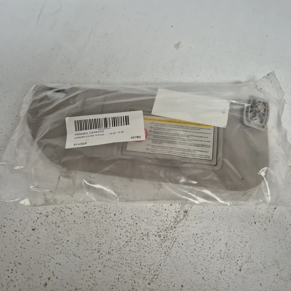 CITROËN C3 HDI 70 SUN VISOR – RIGHT-HAND (PARASOL DERECHO)