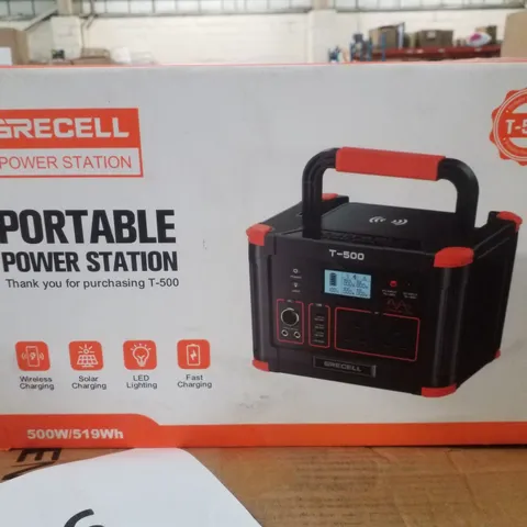 BOXED GRECELL T-500 PORTABLE POWER STATION  