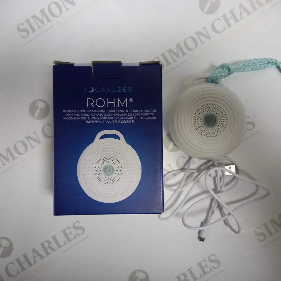 BOXED ROHM YOGASLEEP PORTABLE WHITE NOISE SOUND MACHINE 