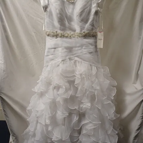 BERKATEX BRIDE WEDDING DRESS, WHITE - SIZE 12-14