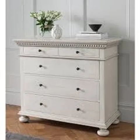 BRAND NEW HOMESDIRECT365 BAKERSFIELD GREY FRENCH STYLE CHEST OF DRAWERS