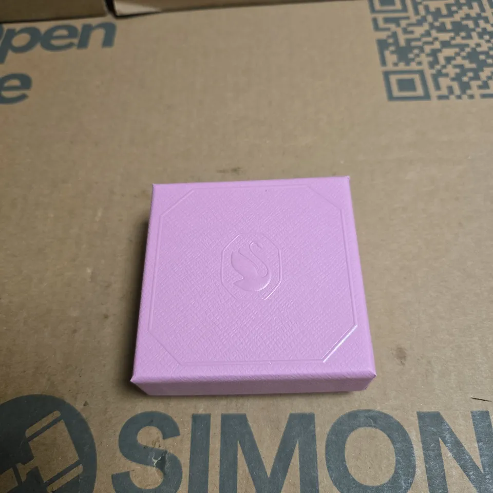 SWAROVSKI SILVER-TONE DROP EARRINGS WITH CUBIC ZIRCONIA STONES – PAIR