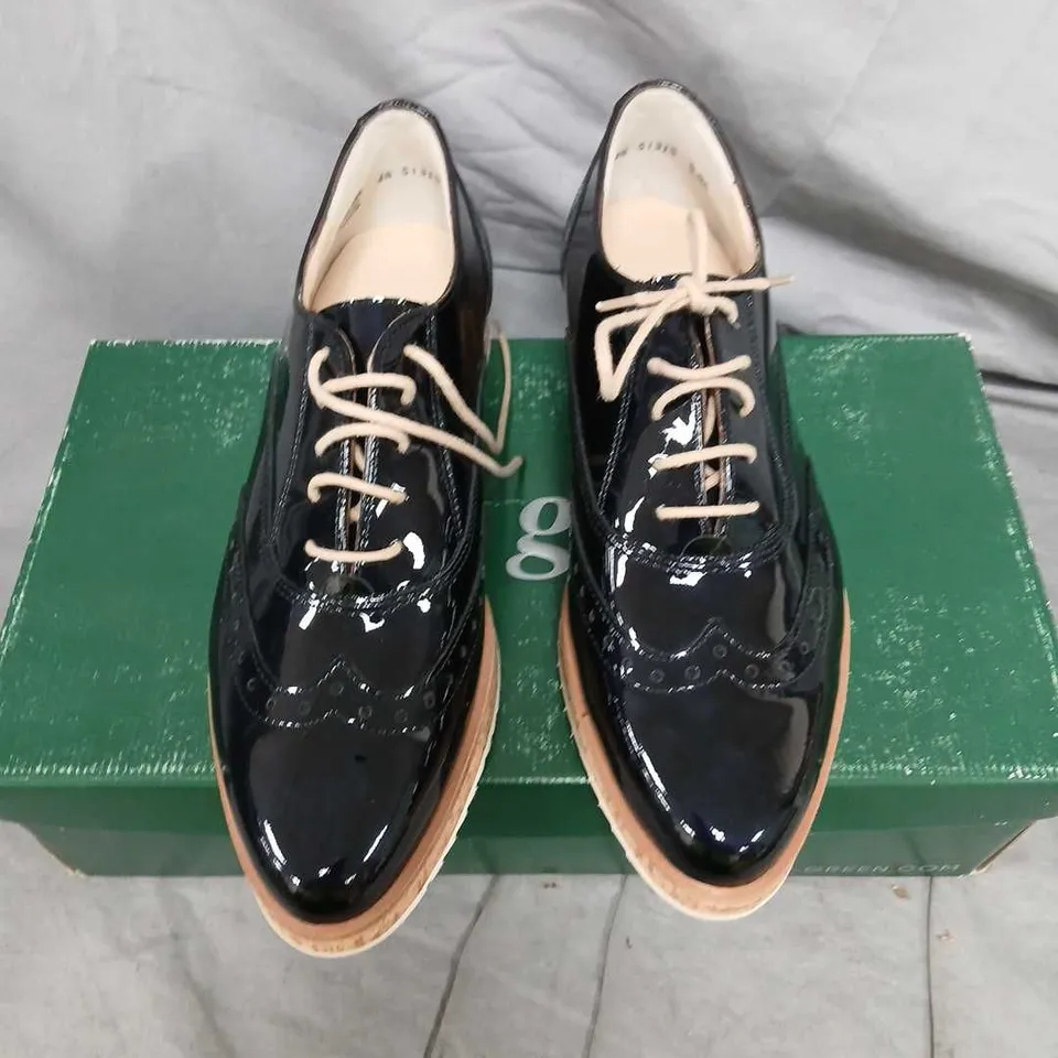 PAUL GREEN WOMEN'S STEEL BLUEOXFORD SHOES – UK 4.5
