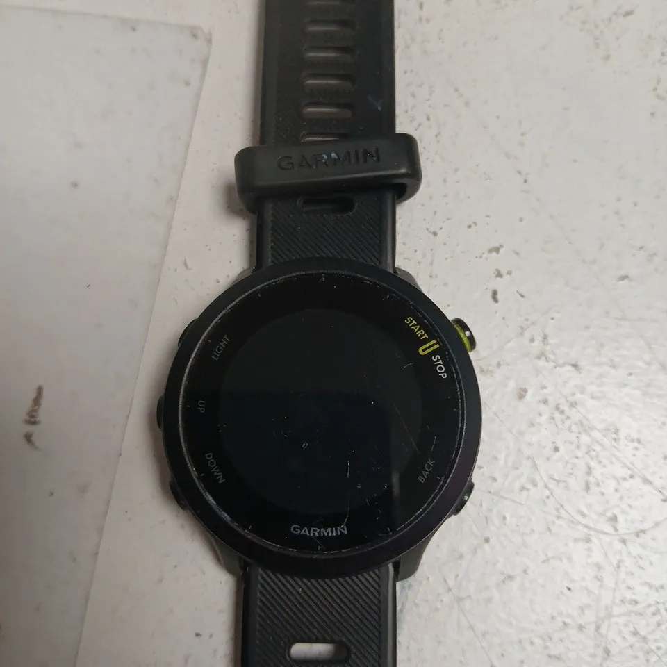 GARMIN FORERUNNER 55 GPS RUNNING WATCH – BLACK, SILICONE STRAP