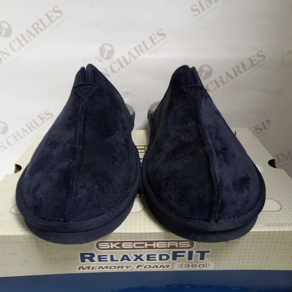 SKECHERS MEN'S RENTEN PALCO SLIPPER NAVY UK 10