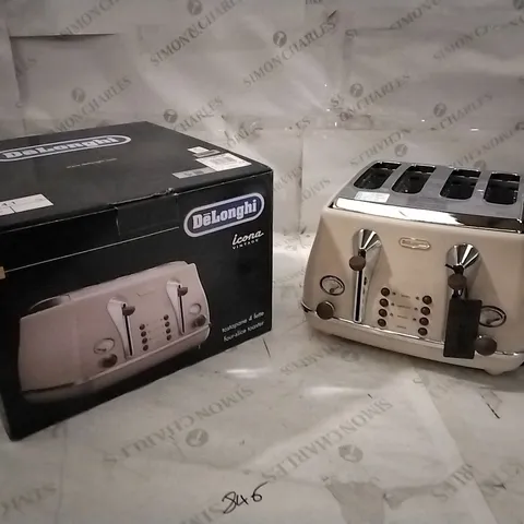 BOXED DELONGHI 4 SLICE TOASTER 