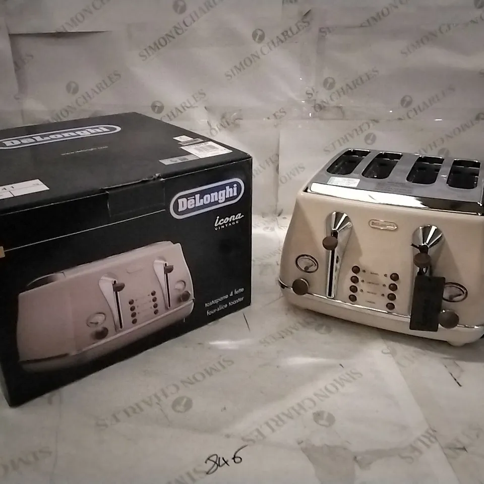BOXED DELONGHI 4 SLICE TOASTER 