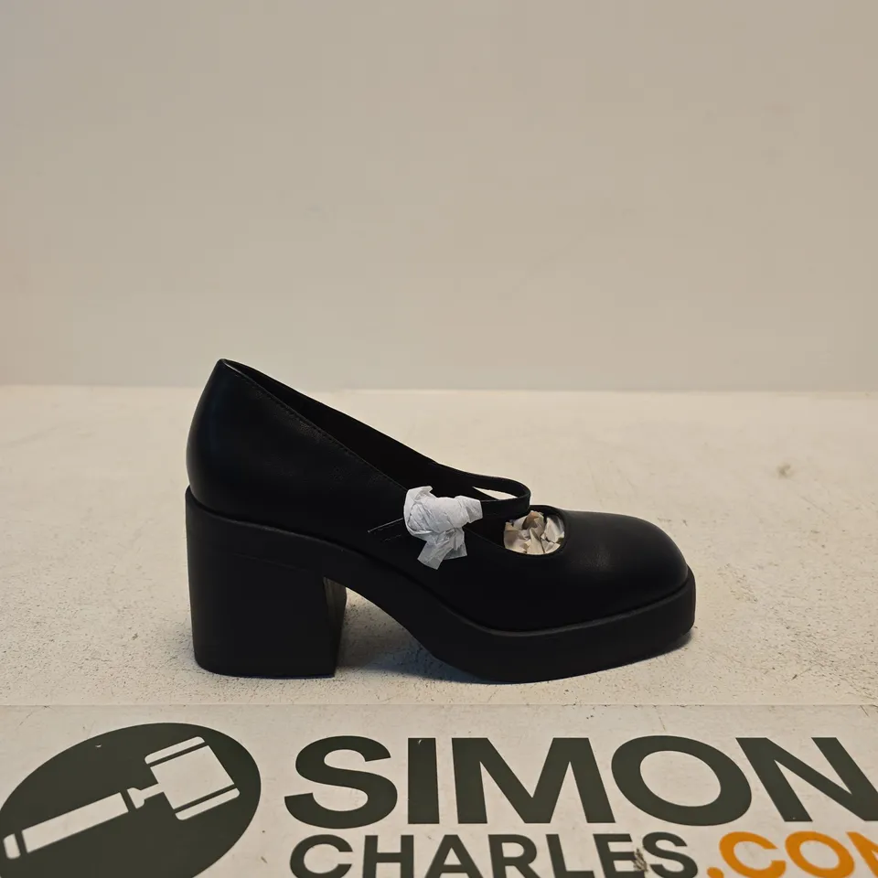 SEQWL BLACK MARY JANE HEELED SHOES UK 7 (WOMEN)