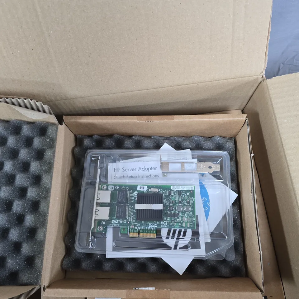 HP NC360T PCIE NETWORK ADAPTER CARD (WITH QUICK SETUP INSTRUCTIONS)