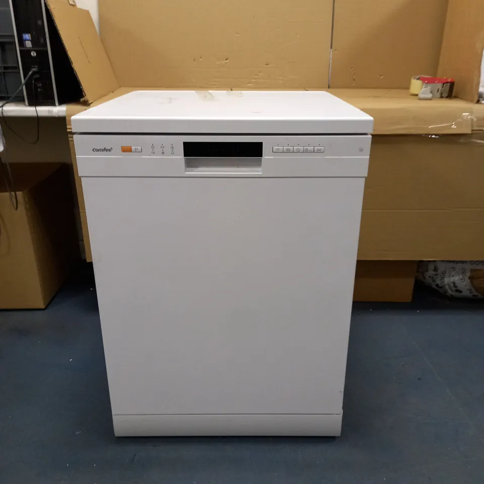 COMFEE' SLIMLINE FREESTANDING DISHWASHER FD934B-W WITH 9 PLACE SETTINGS, CLOUD WASH, DELAY START, HALF LOAD FUNCTION, FLEXIBLE RACKS - WHITE [ENERGY CLASS E]