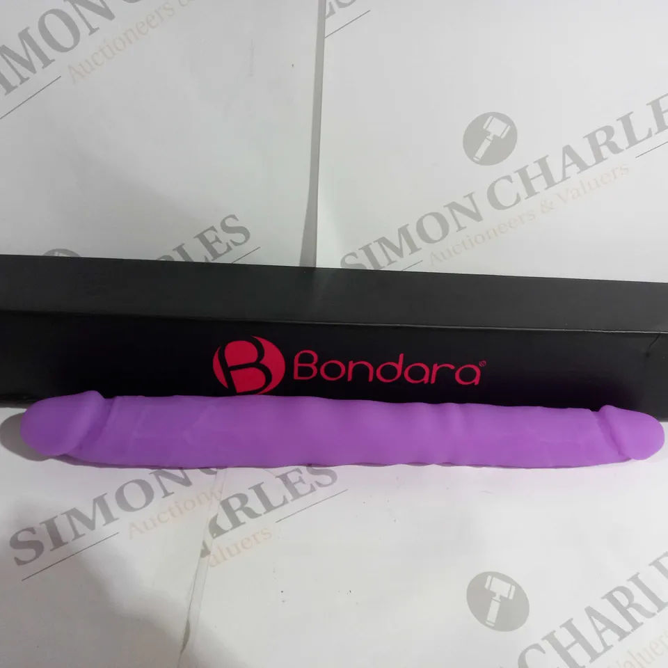 BOXED BONDARA DOUBLE ENDED DILDO IN PURPLE