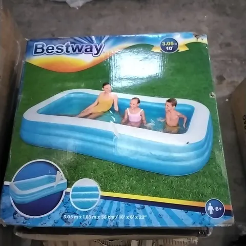 BOXED BESTWAY RECTANGLE CHILDREN'S SWIMMING POOL 