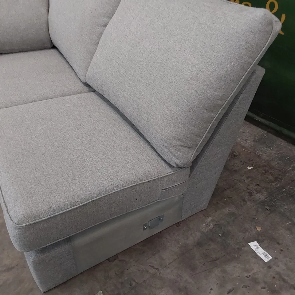 TWO SEATER SECTION GREY FABRIC 