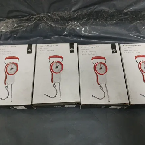 MECHANICAL LUGGAGE SCALE RED & WHITE 4X