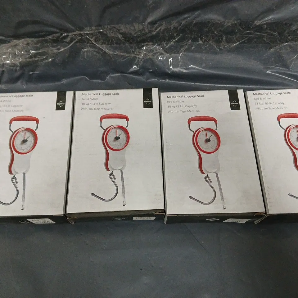 MECHANICAL LUGGAGE SCALE RED & WHITE 4X