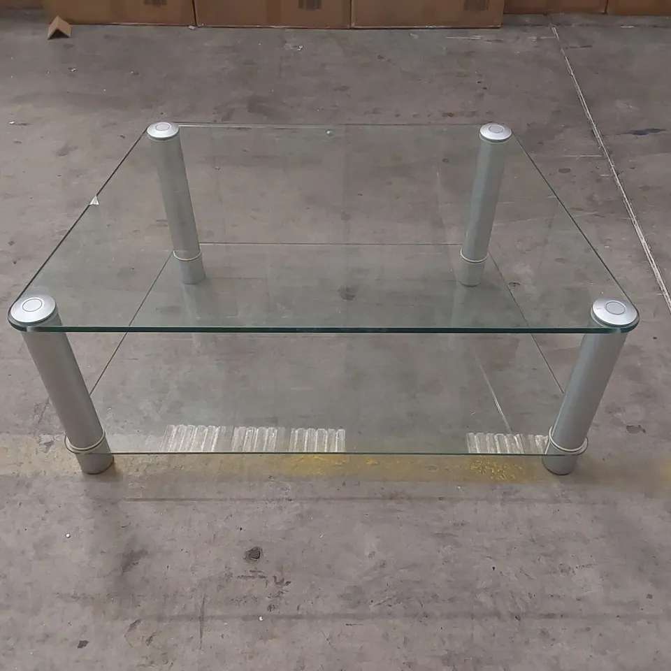 DESIGNER GLASS TV STAND