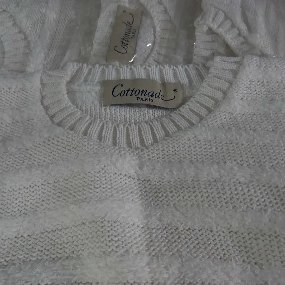 LOT OF 9 COTTONADE ROUND NECK  JUMPERS - VARIOUS SIZES