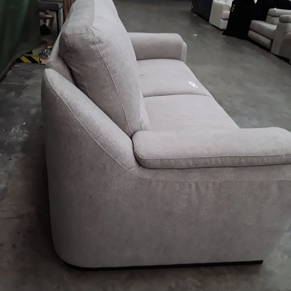 QUALITY ITALIAN DESIGNER AVOLA NEW 3 SEATER SOFA - GREY FABRIC