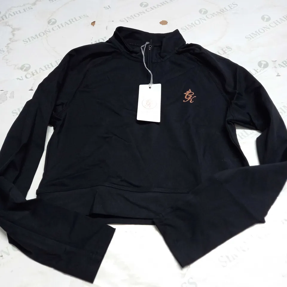 GYM KING SPORT PIPED 1/4 ZIP FUNNEL - SIZE 14