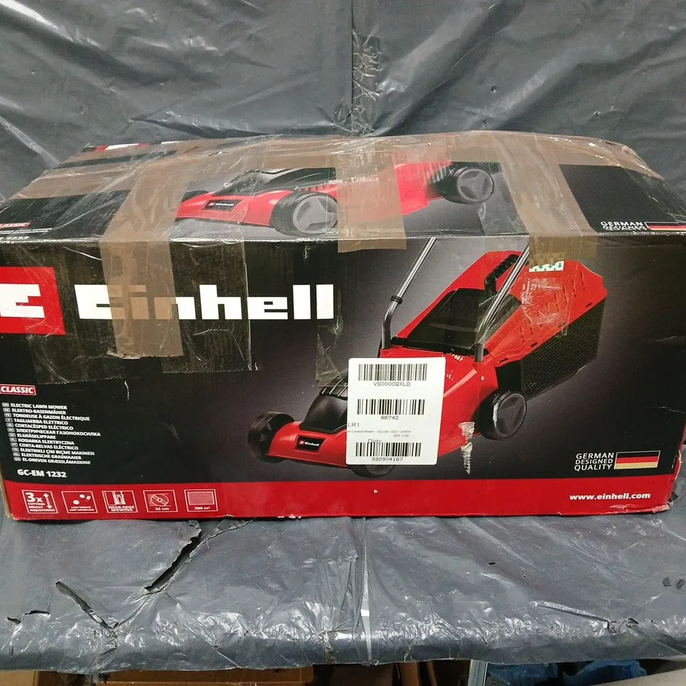 BOXED EINHELL 32CM CORDED MOWER - GC-EM 1032 (1000W) - COLLECTION ONLY 