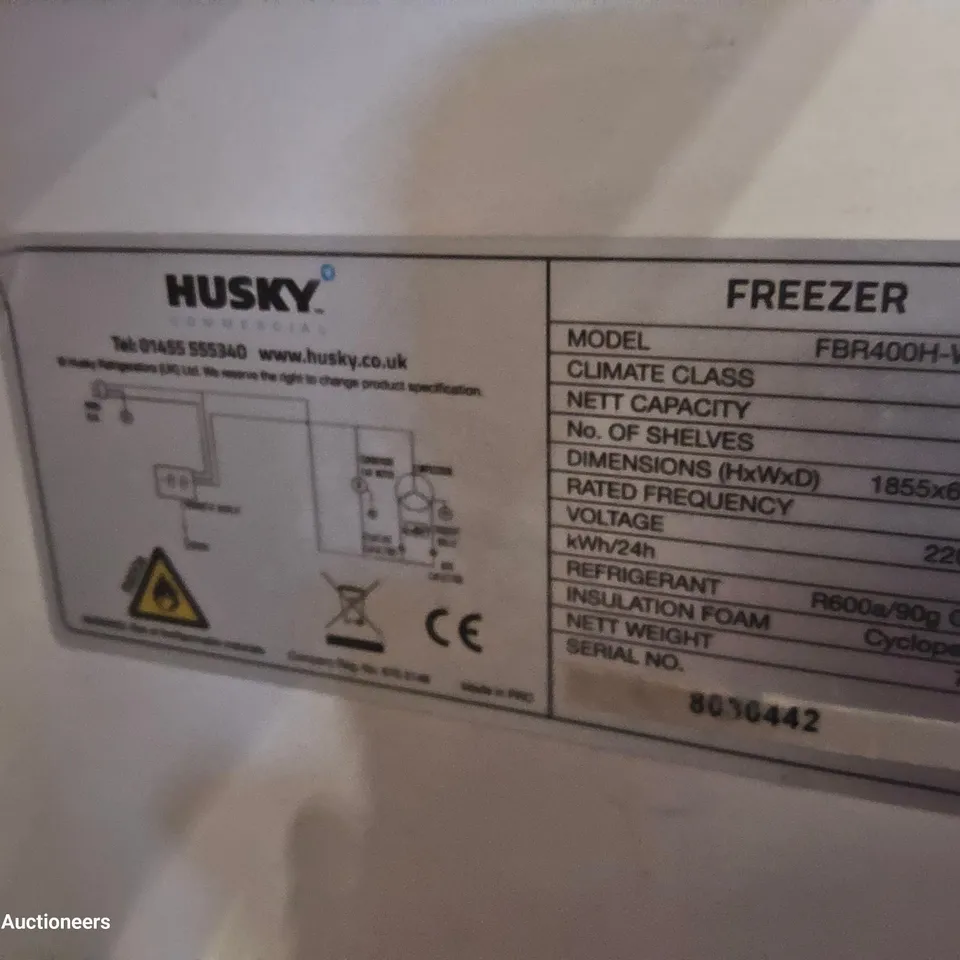HUSKY TALL COMMERCIAL FREEZER WHITE