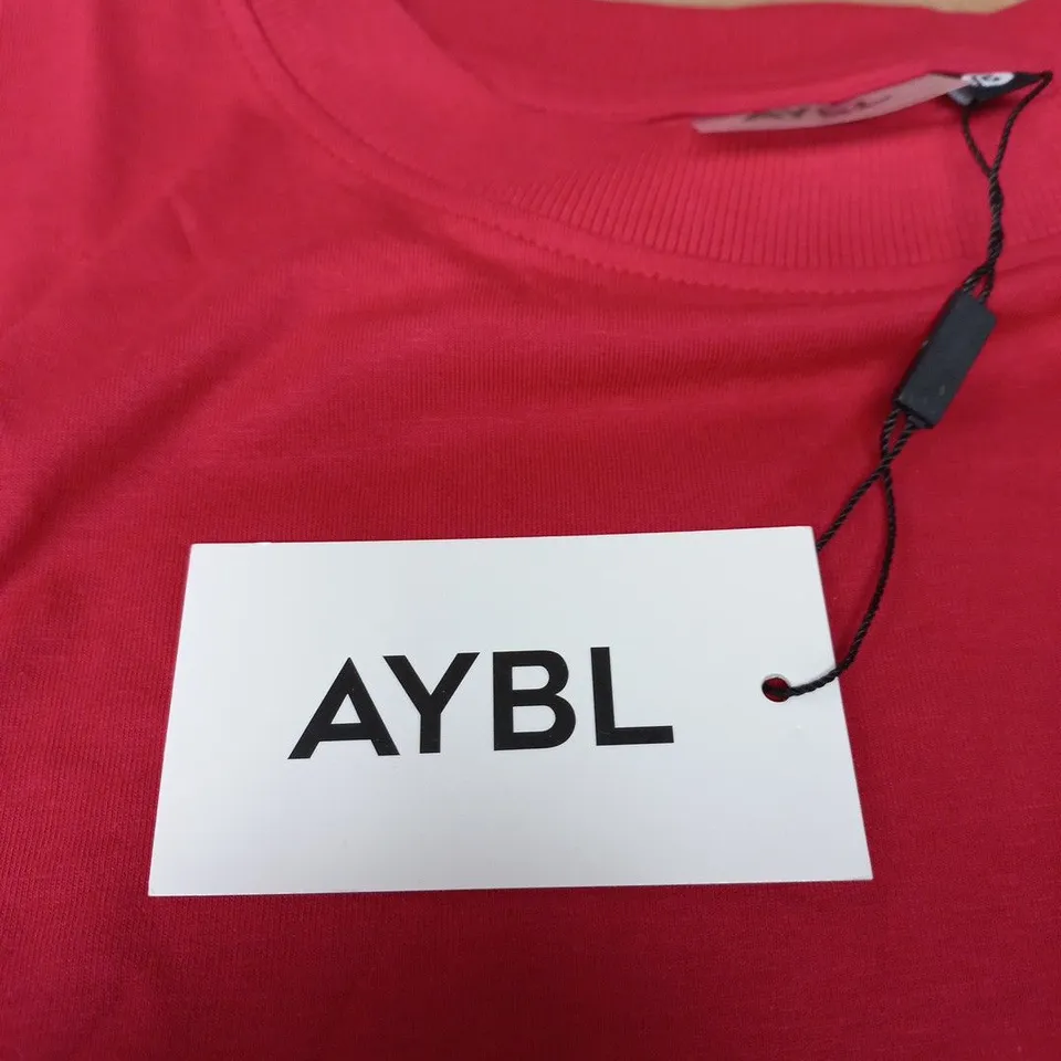 AYBL RETRO ATHLETICS CLUB OVERSIZED T SHIRT – RED/BLUE, SIZE S
