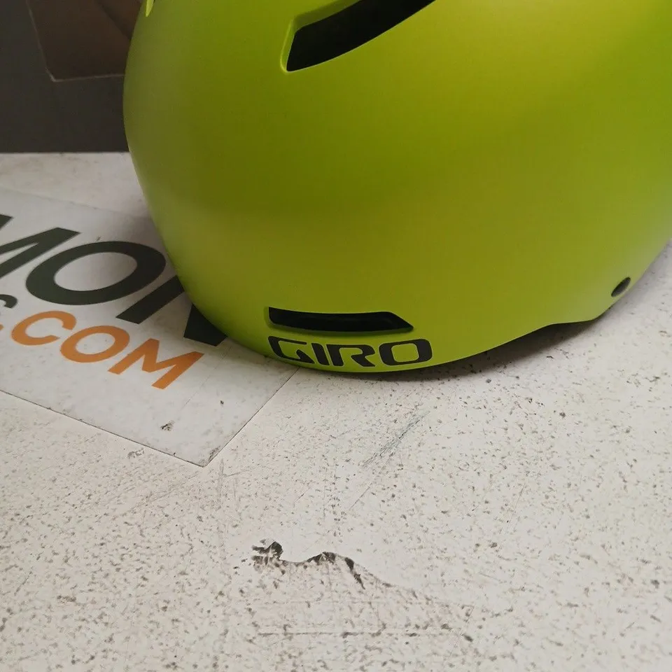GIRO BICYCLE HELMET – LIME GREEN, XS